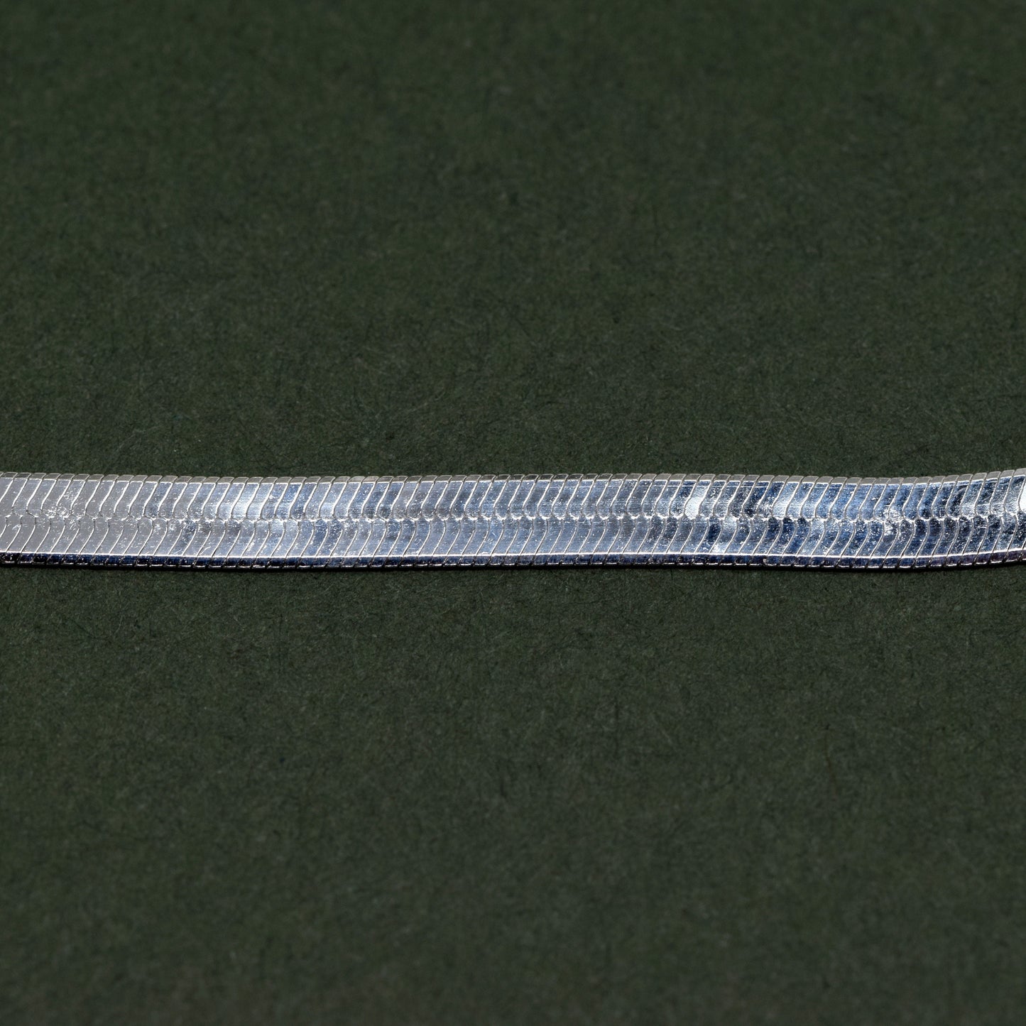 Sterling Silver 3mm Herringbone Bracelet