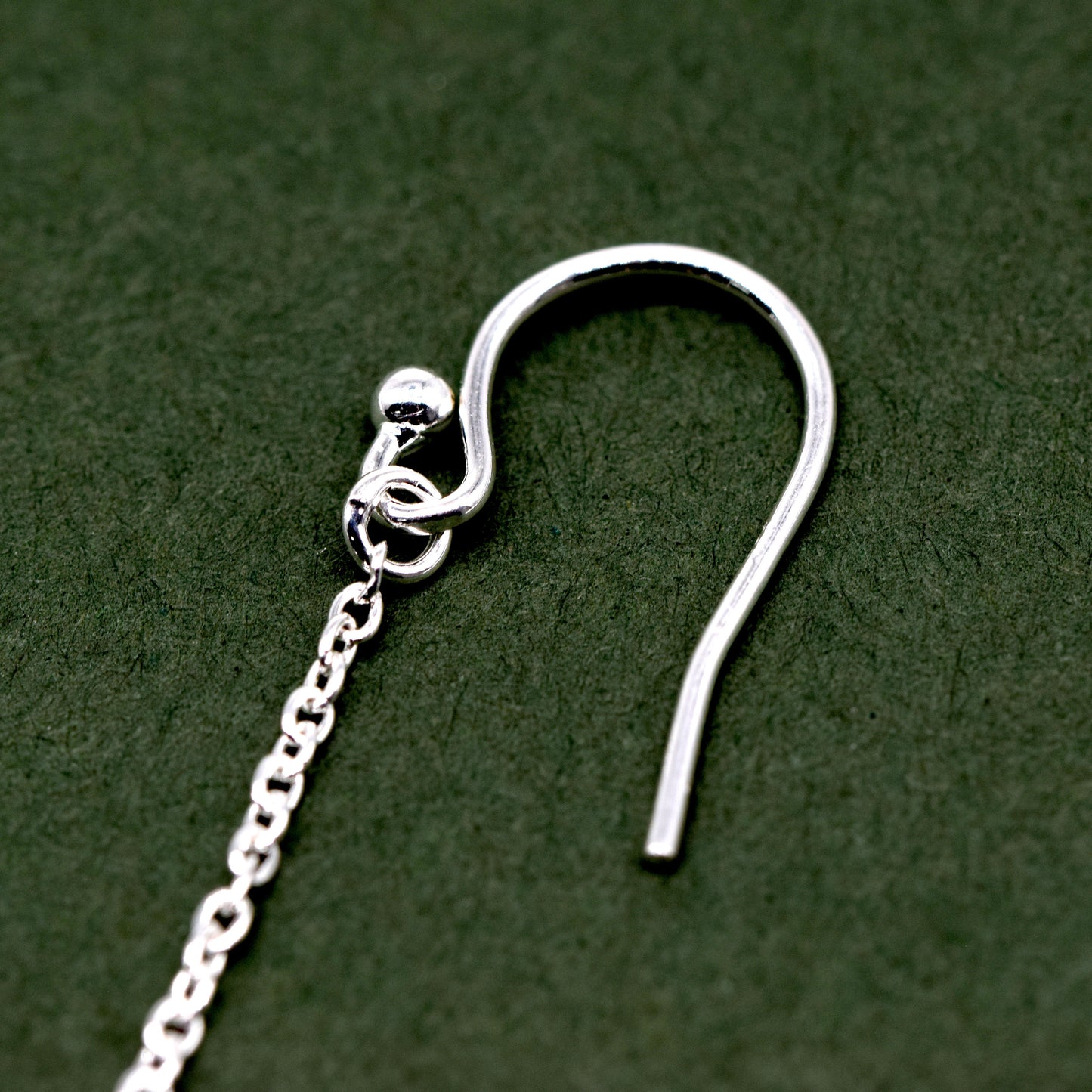 Sterling Silver Heart French Hook Earrings