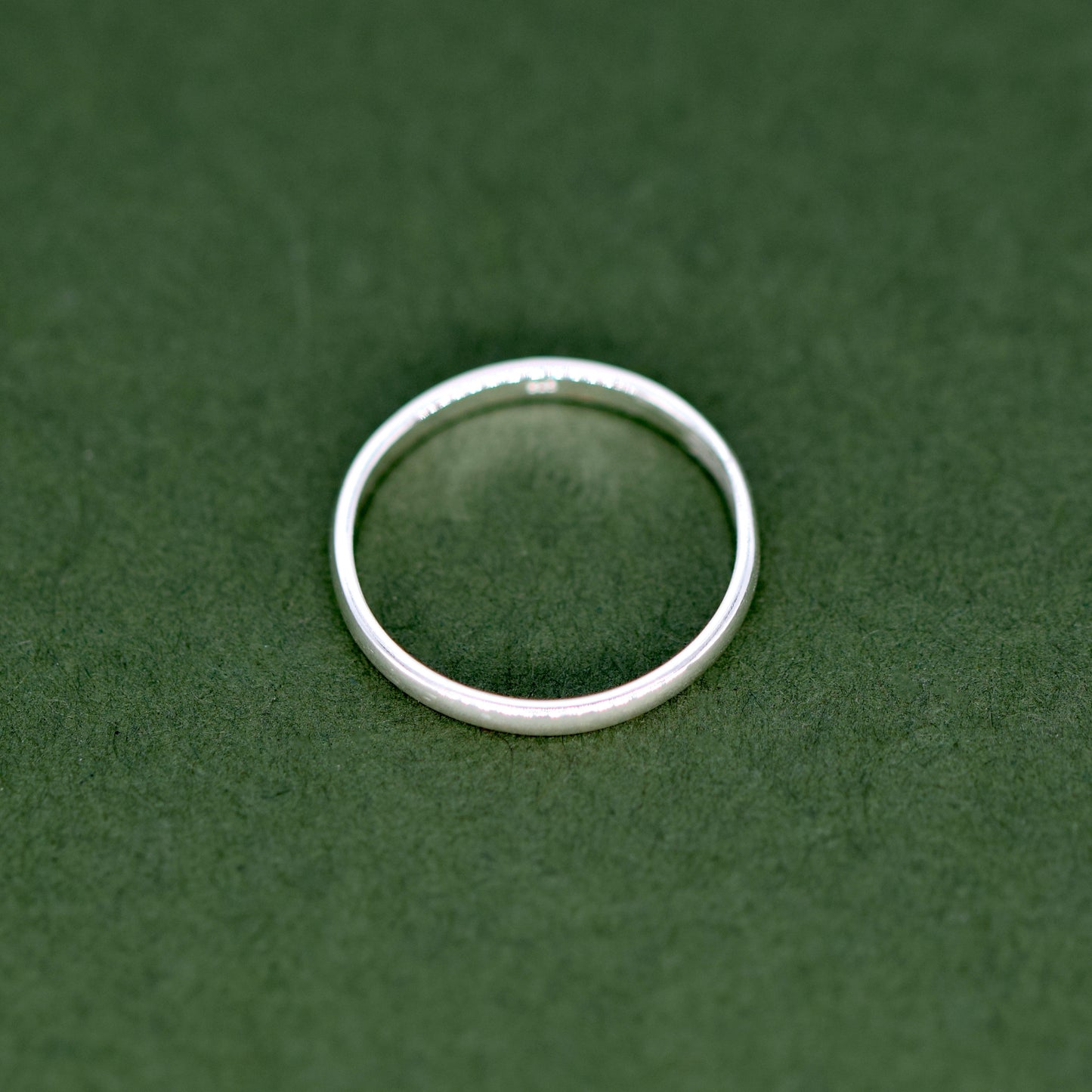 Sterling Silver 2mm Ring Band Sizes E-W