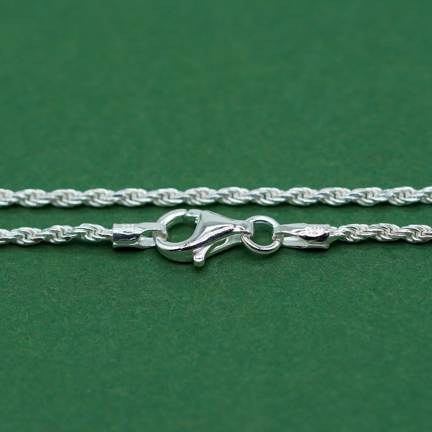 Sterling Silver 1.4mm Rope Chain Necklace