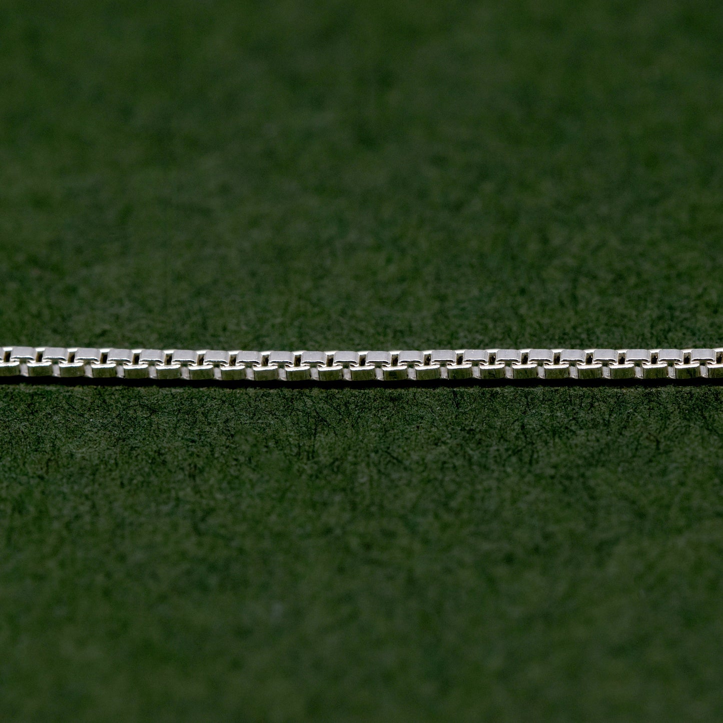 Sterling Silver 0.9mm Box Chain Anklet