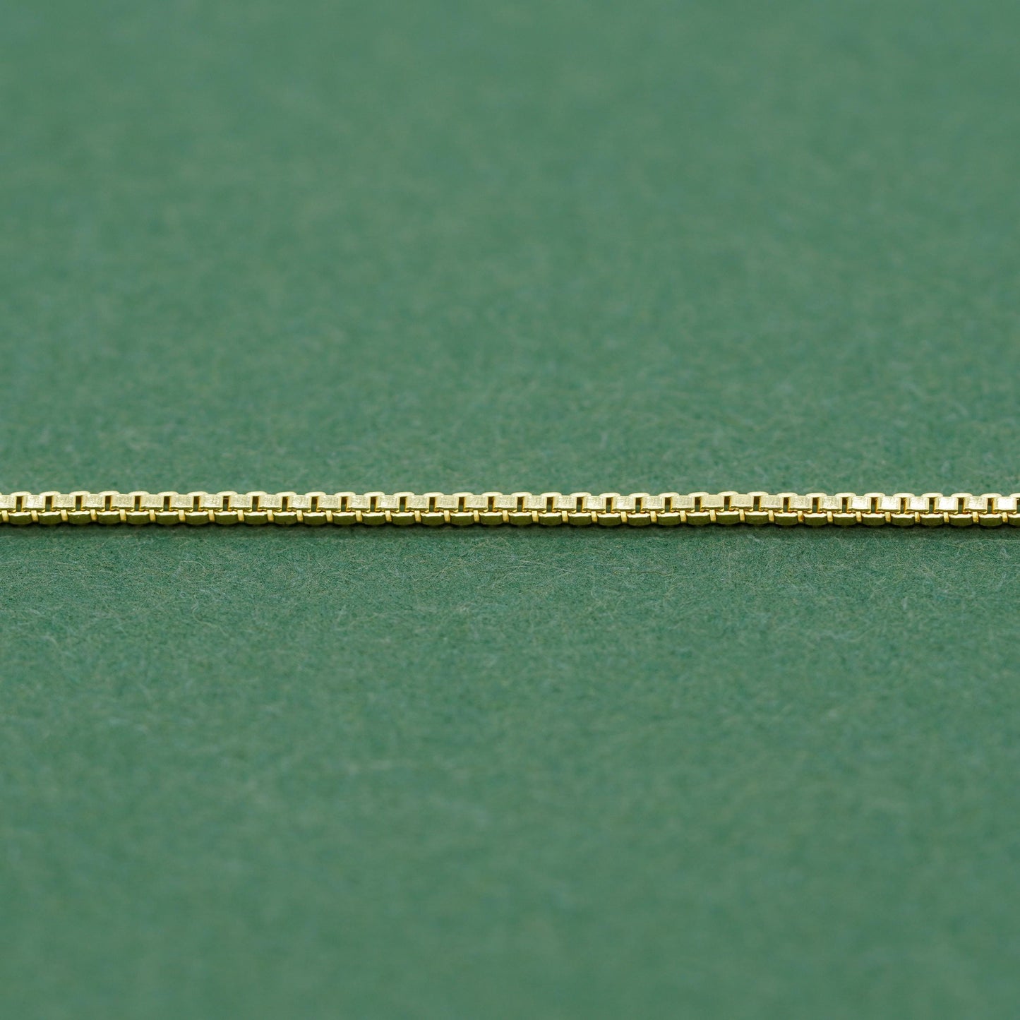 Gold Plated Sterling Silver Box Chain Necklace