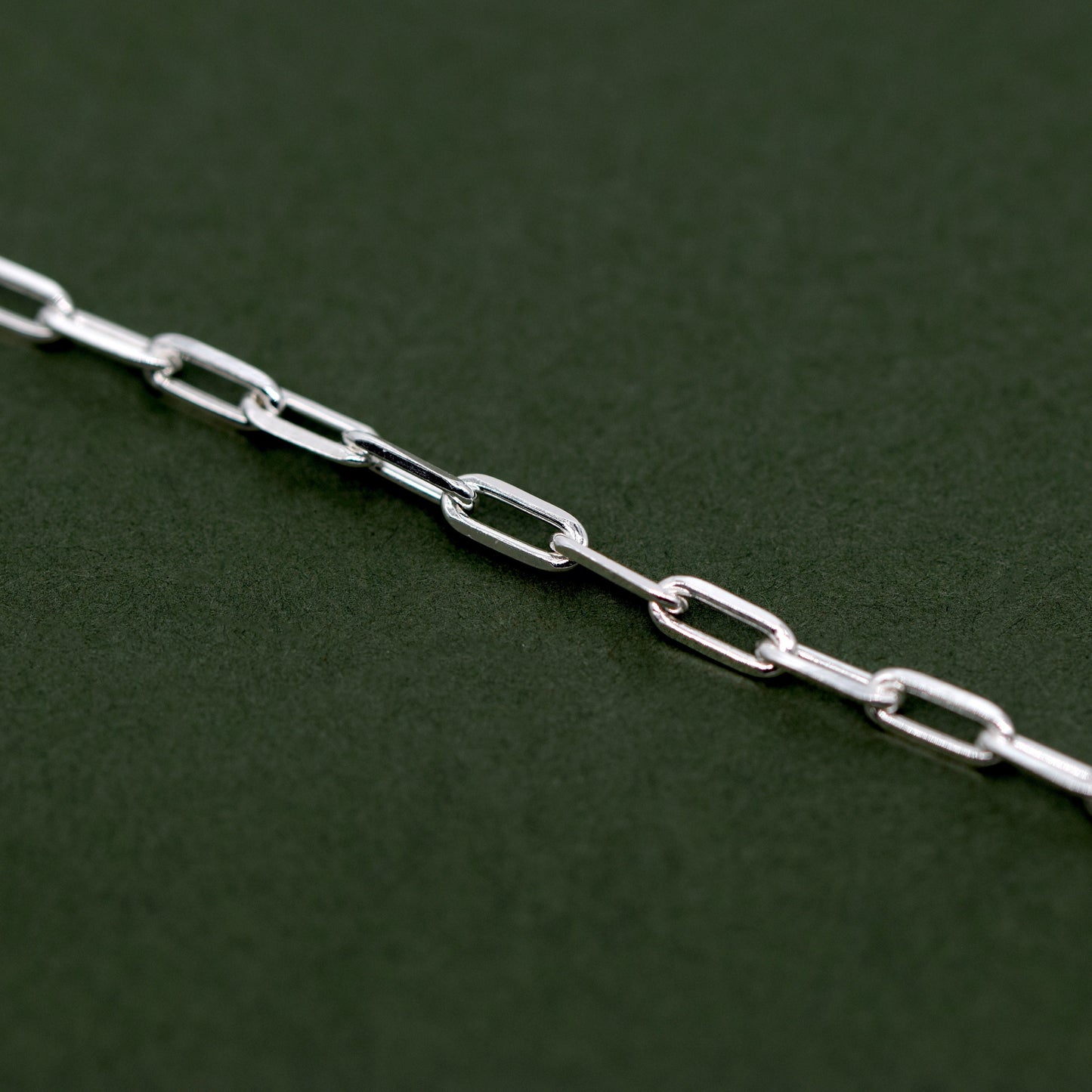 Sterling Silver 2.7mm Paperclip Chain Necklace