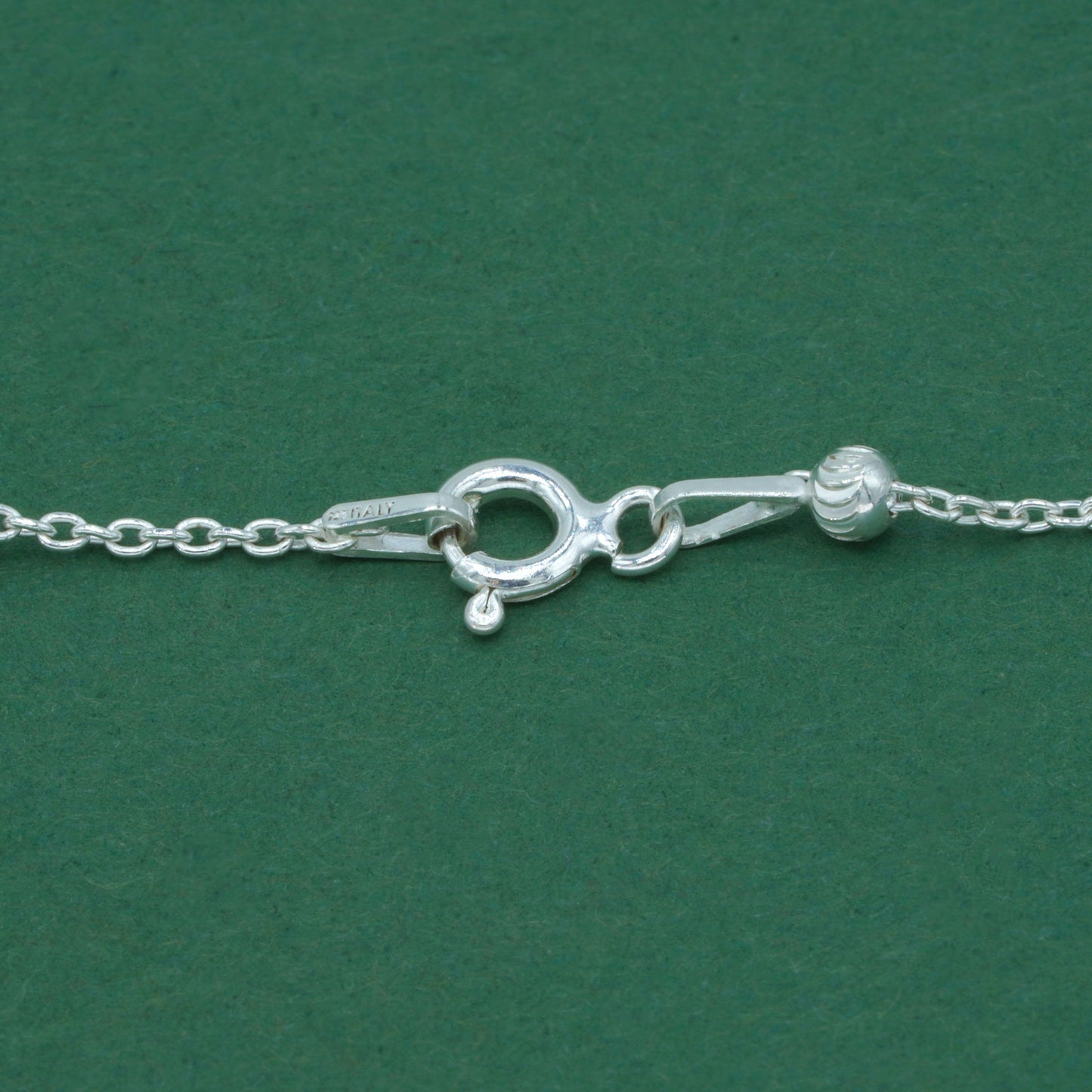 925 Sterling Silver Diamond Cut Beaded Bracelet, Satellite Chain Silver Bracelet, Minimalist Layering Everyday Jewellery