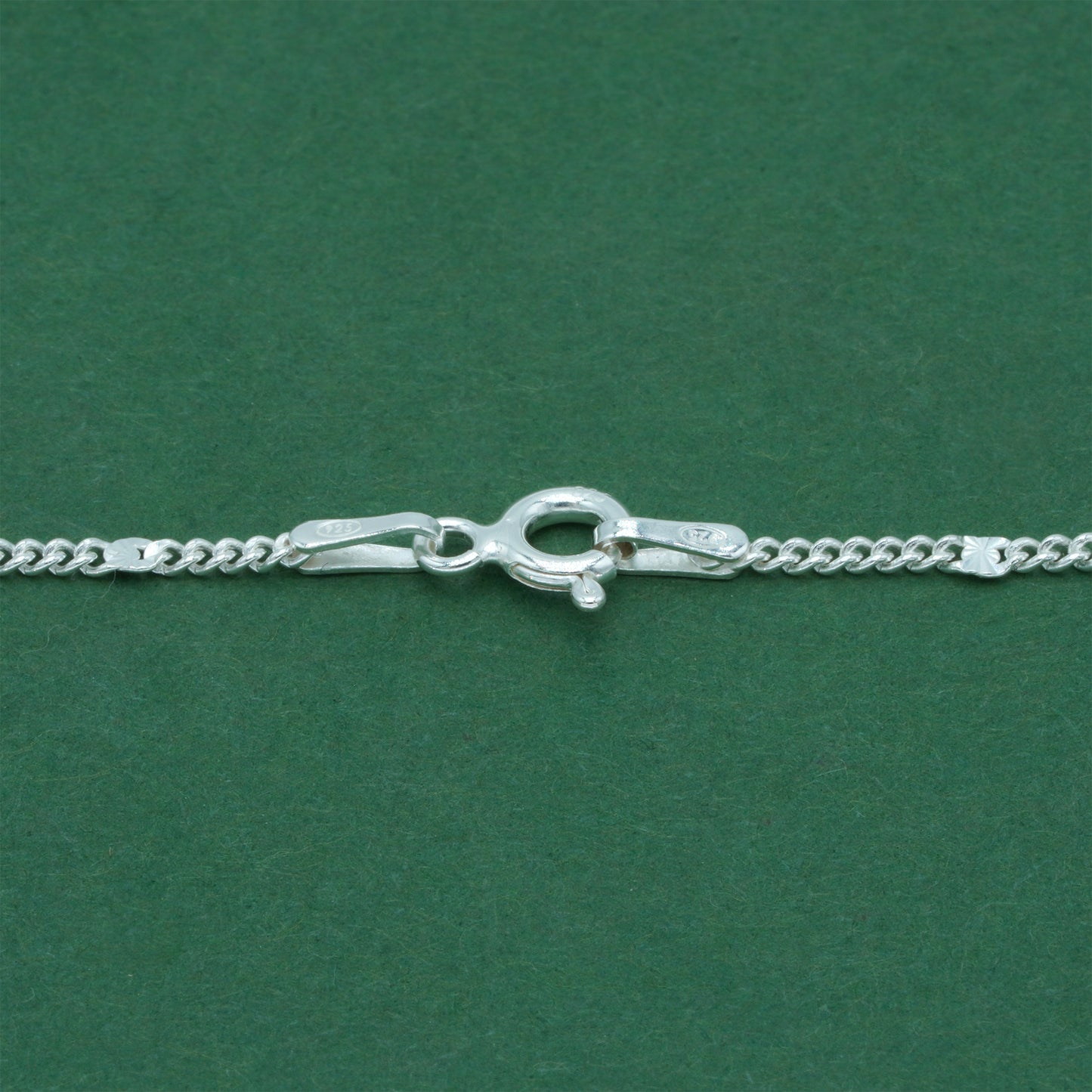 925 Sterling Silver Stamped Curb Chain Necklace, Classic Textured Curb Link Necklace, Minimal Everyday Jewellery
