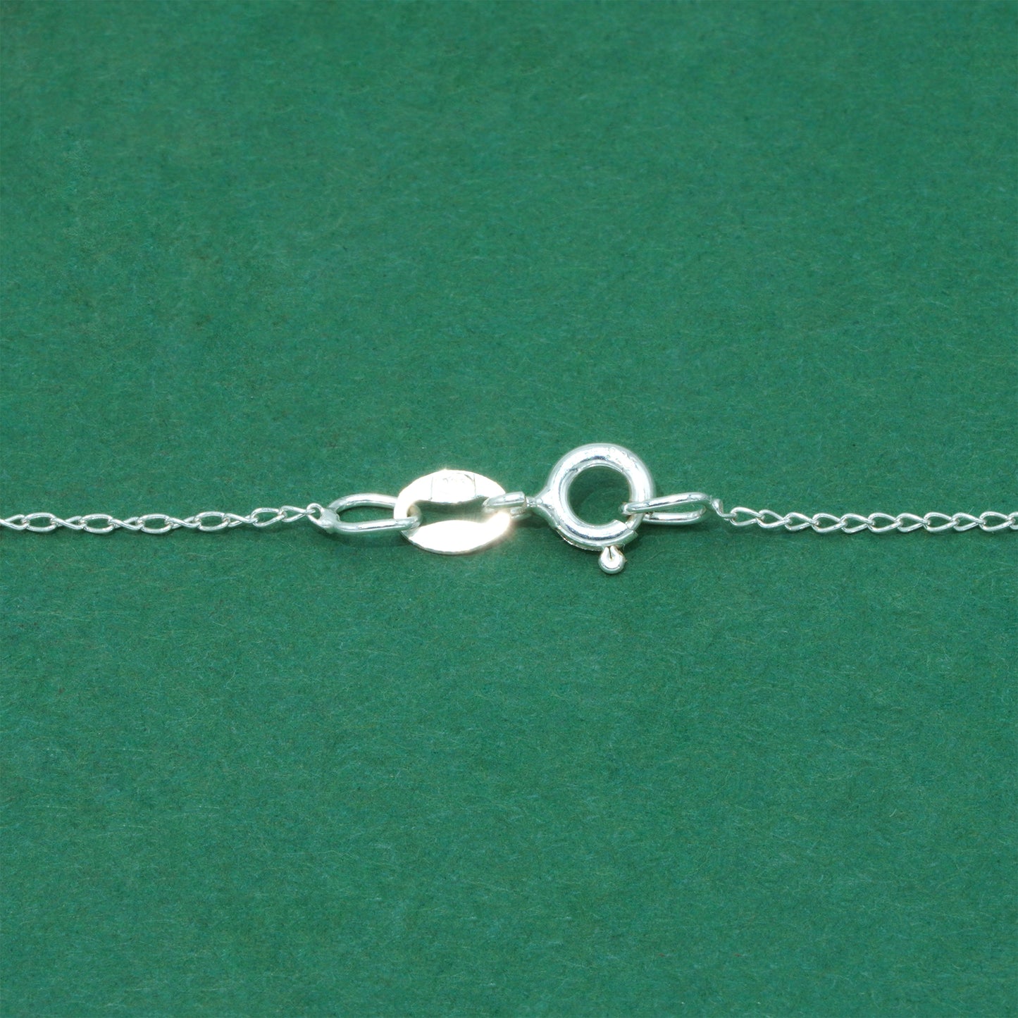925 Sterling Silver Trace Cable Chain with Cubic Zirconia Pendant Necklace, Minimalist CZ Jewellery
