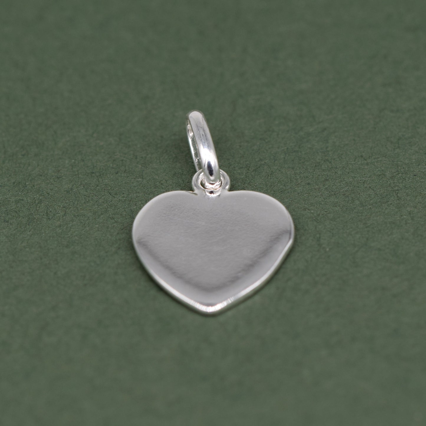 Sterling Silver Flat Heart Pendant