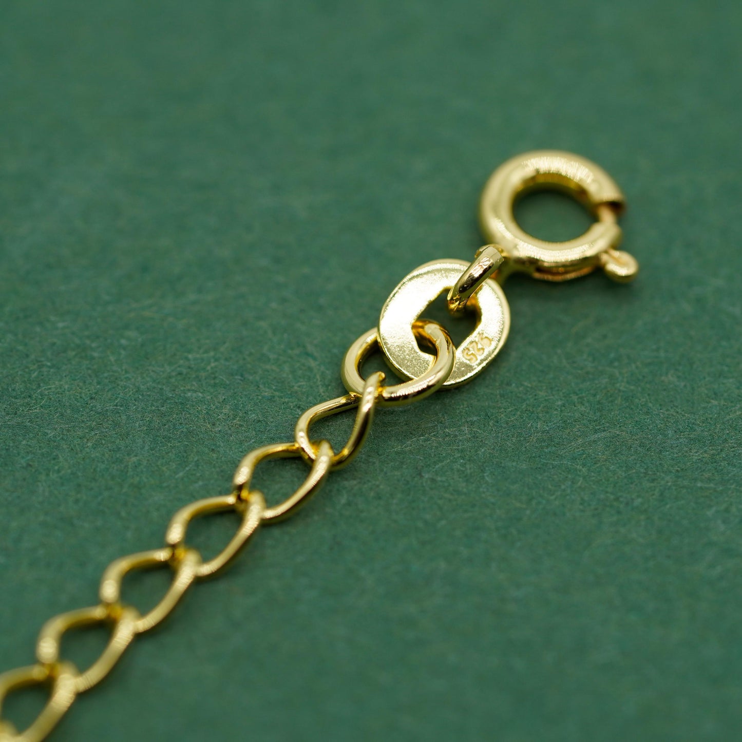 Gold Plated Sterling Silver Chain Extender Necklace/Bracelet Extension 2, 3, 4 Inches