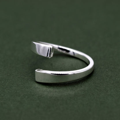 Sterling Silver Adjustable Ring, Endless Toe Ring, Silver Band, Finger Jewellery, Adjustable Jewellery, Minimalist Ring