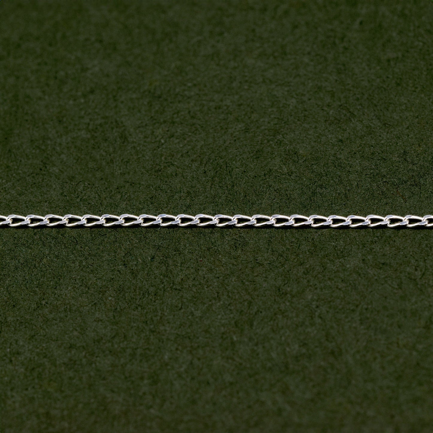 Sterling Silver 1mm Open Curb Chain Necklace