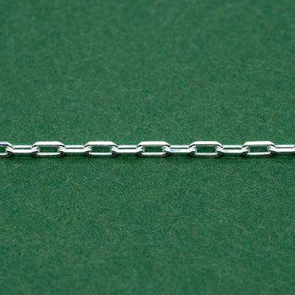 Sterling Silver 1.4mm Paperclip Chain Necklace