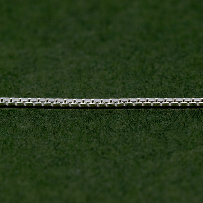 Sterling Silver 0.9mm Box Chain Bracelet
