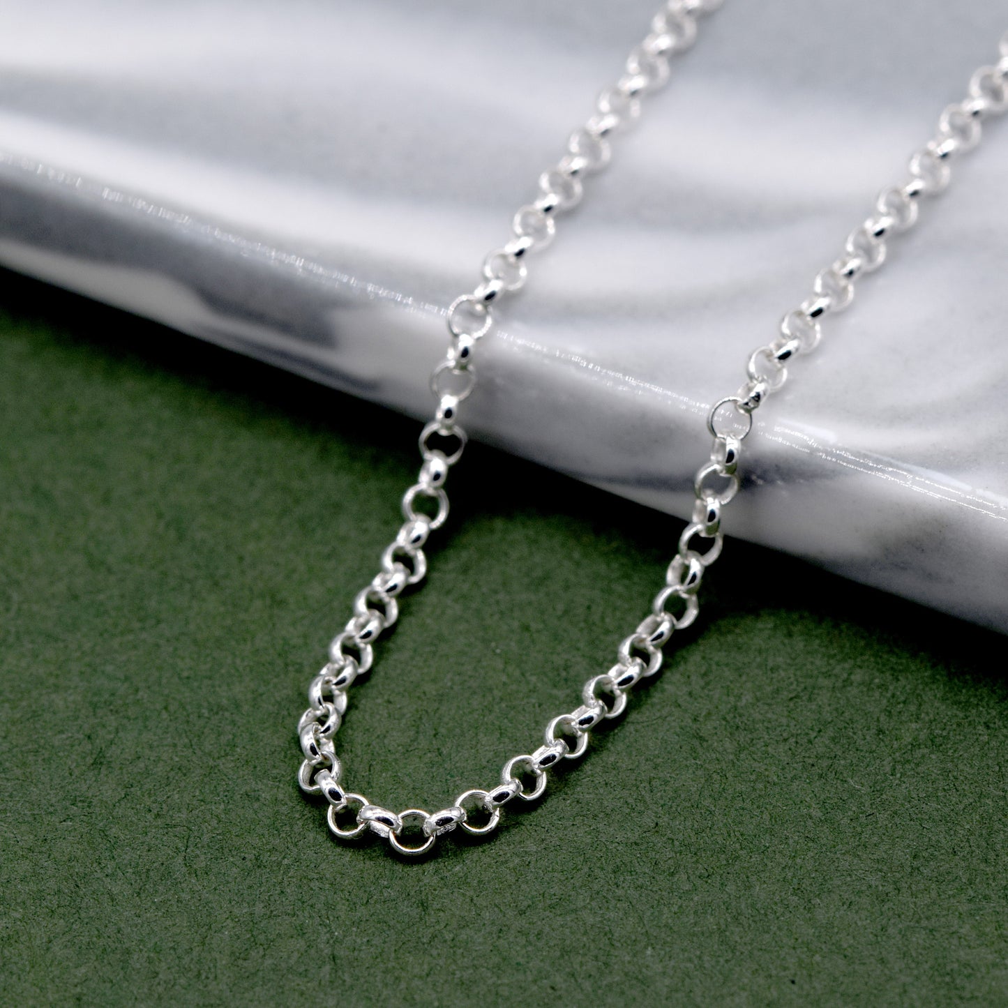 Sterling Silver 2mm Rolo Chain Necklace