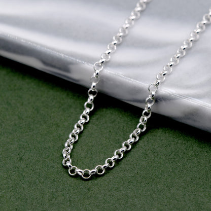 Sterling Silver 2mm Rolo Chain Necklace