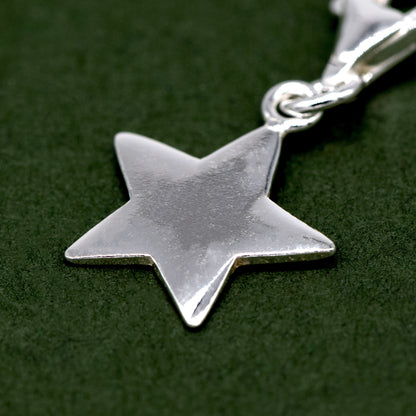 Sterling Silver Star Charm with Lobster clasp