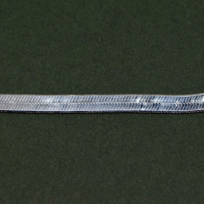 Sterling Silver 3mm Herringbone Bracelet