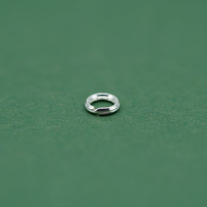 Wholesale Sterling Silver Bevelled Split Rings For Charms 5mm, 6mm, 7mm, 8mm - Jewellery Making, Jewellery Findings