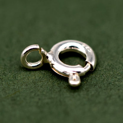 Sterling Silver Bolt Ring Clasp for Jewellery Pack of 6