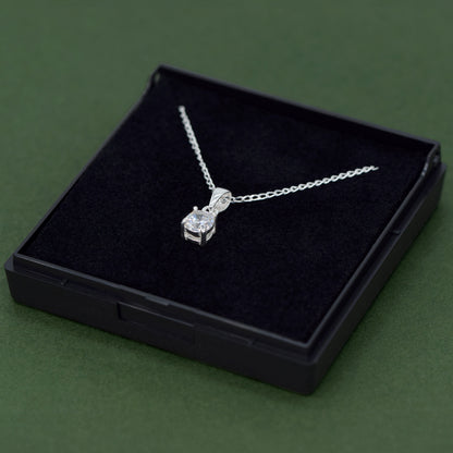 Sterling Silver Cubic Zircona Necklace Gift Set