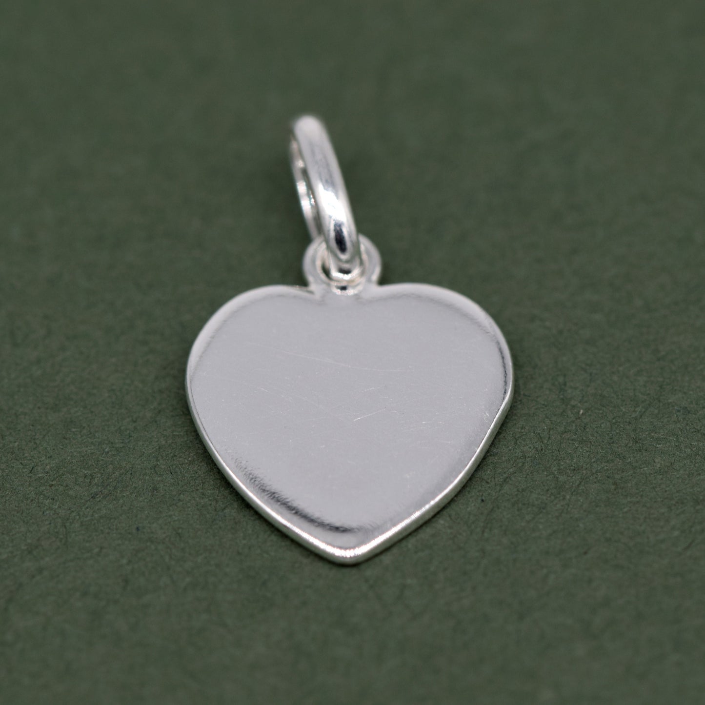 Sterling Silver Flat Heart Pendant