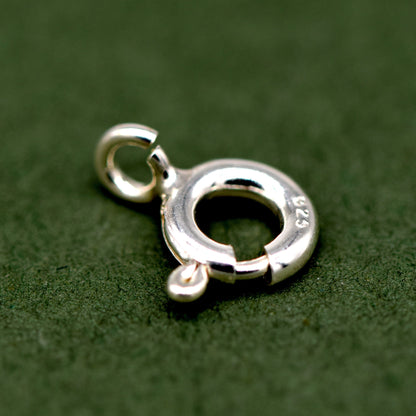 Sterling Silver Bolt Ring Clasp for Jewellery Pack of 6