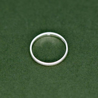 Sterling Silver 2mm Ring Band Sizes E-W