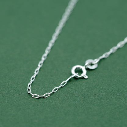 Sterling Silver 1.4mm Paperclip Chain Necklace