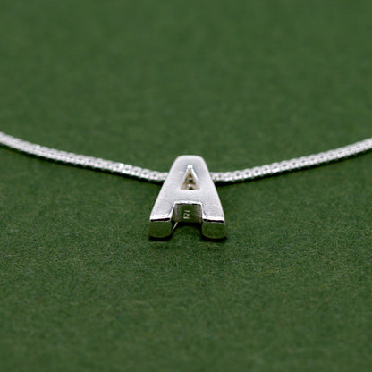 Sterling Silver Letter Bracelet A - Z, Personalised Initial Charm Bracelet, Gift for Her, Custom Monogram Jewellery