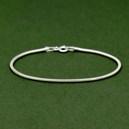 Sterling Silver 1.6mm Snake Chain Bracelet