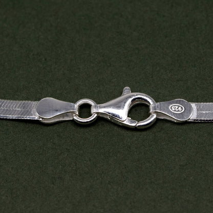 Sterling Silver 3.5mm Herringbone Chain Anklet