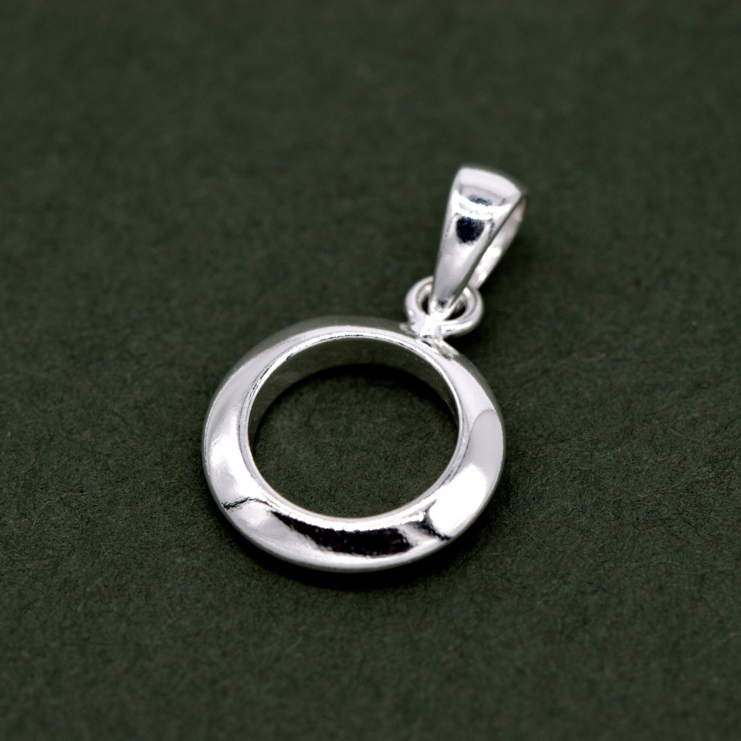 Sterling Silver Circle of Life 11mm Pendant