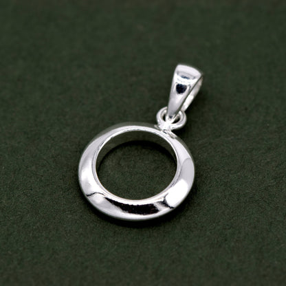Sterling Silver Circle of Life 11mm Pendant