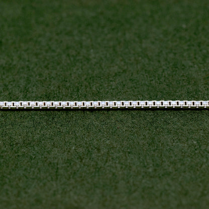 Sterling Silver 0.9mm Box Chain Necklace