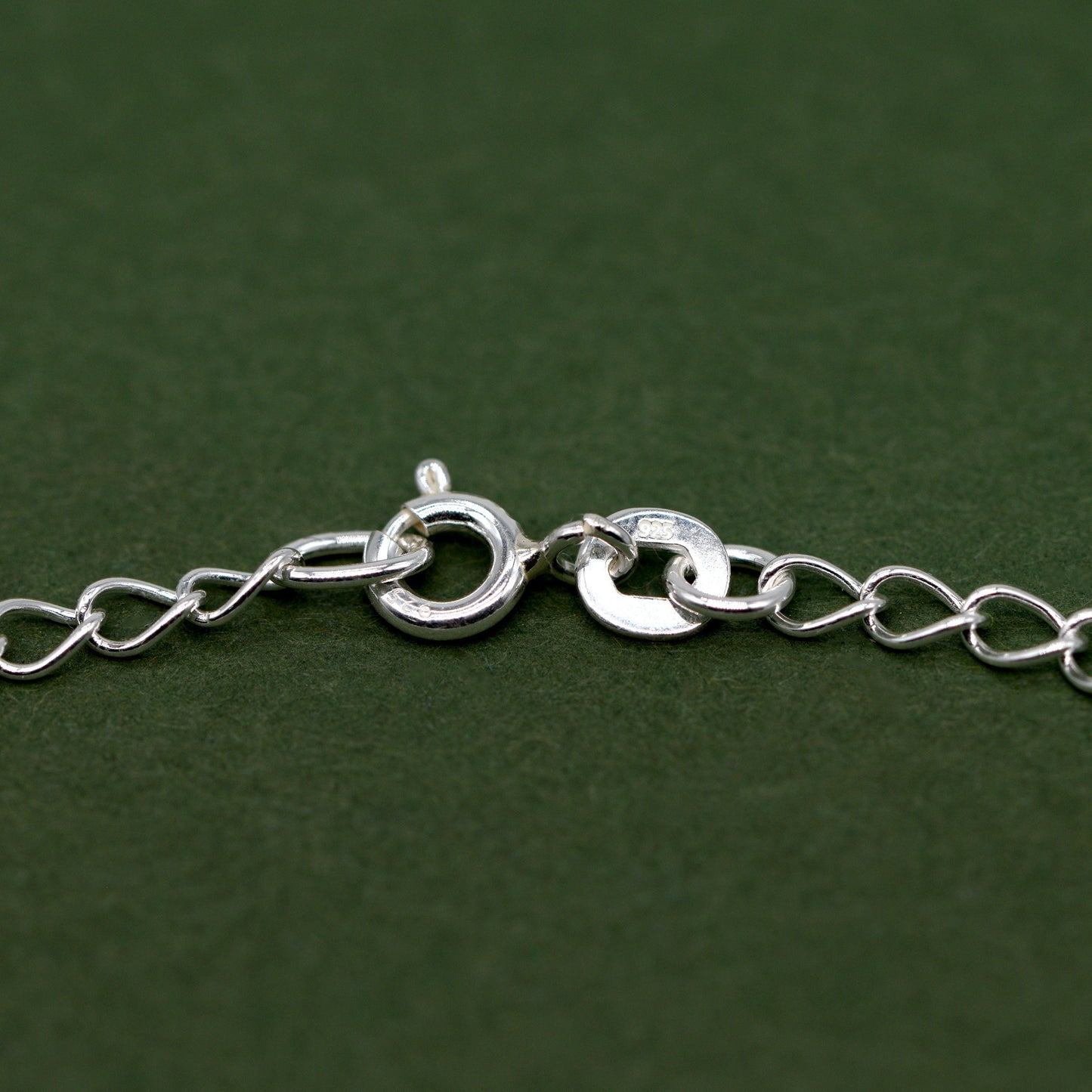 Sterling Silver 2.7mm Open Curb Chain Anklet