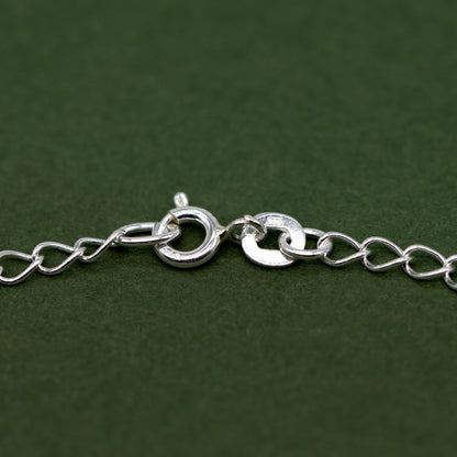 Sterling Silver 2.7mm Open Curb Chain Anklet