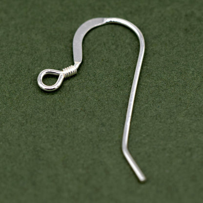 4x Sterling Silver French Wire Dropper Earring Hooks Jewellery Making