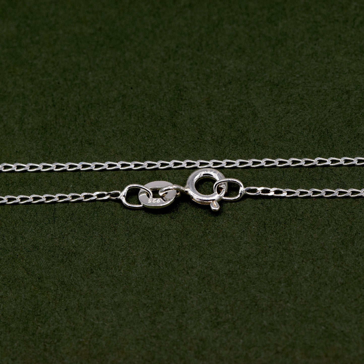 Sterling Silver 1mm Open Curb Chain Necklace