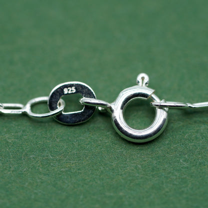 Sterling Silver 1.4mm Paperclip Chain Necklace