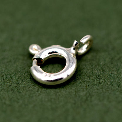 Sterling Silver Bolt Ring Clasp for Jewellery Pack of 6