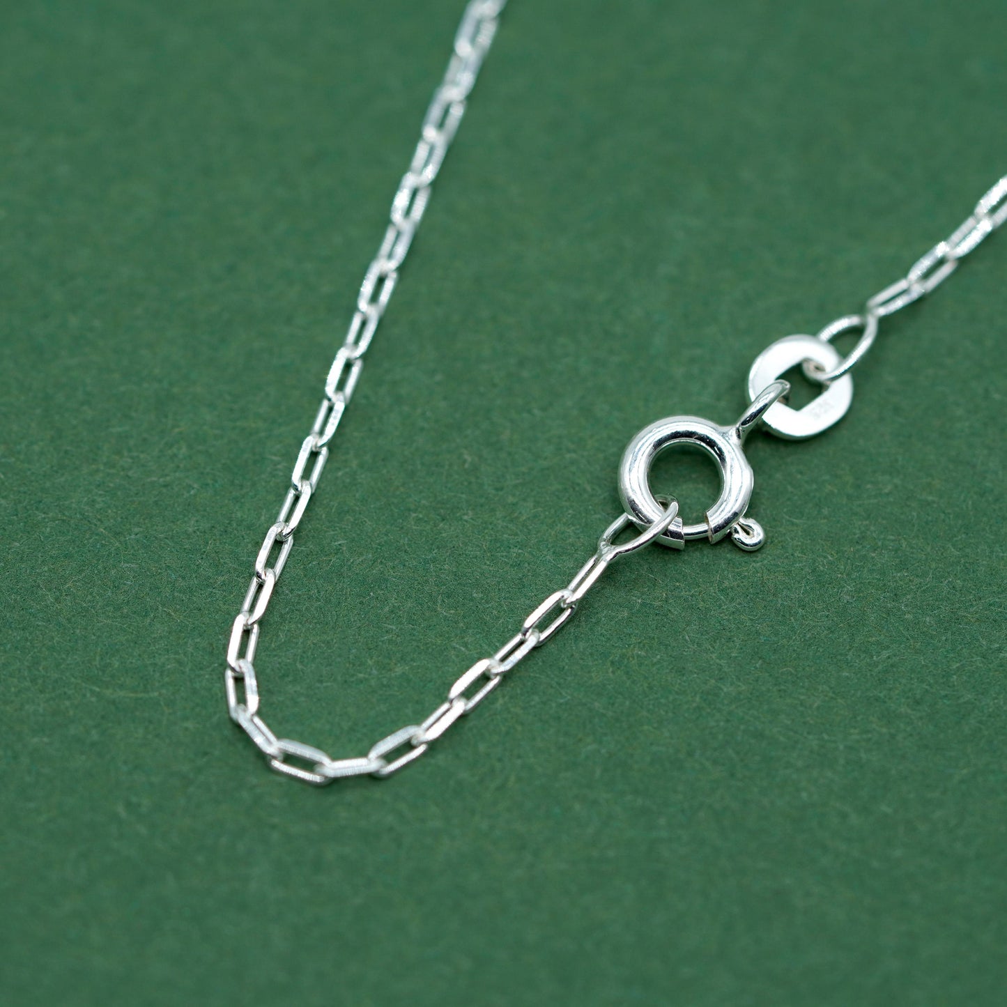 Sterling Silver 1.4mm Paperclip Chain Necklace
