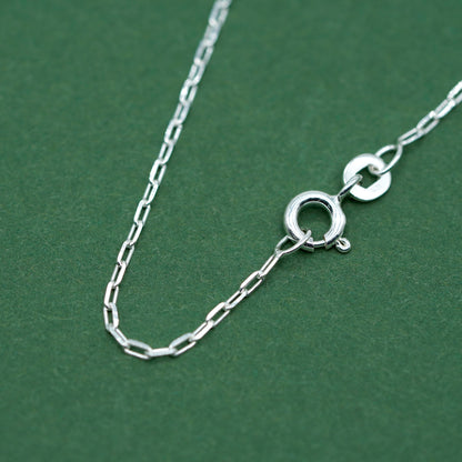 Sterling Silver 1.4mm Paperclip Chain Necklace