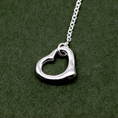 Sterling Silver Heart French Hook Earrings