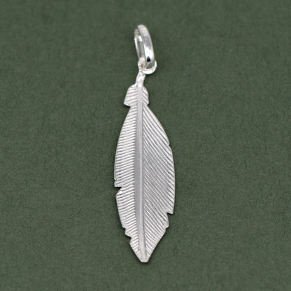 Sterling Silver Feather Pendant
