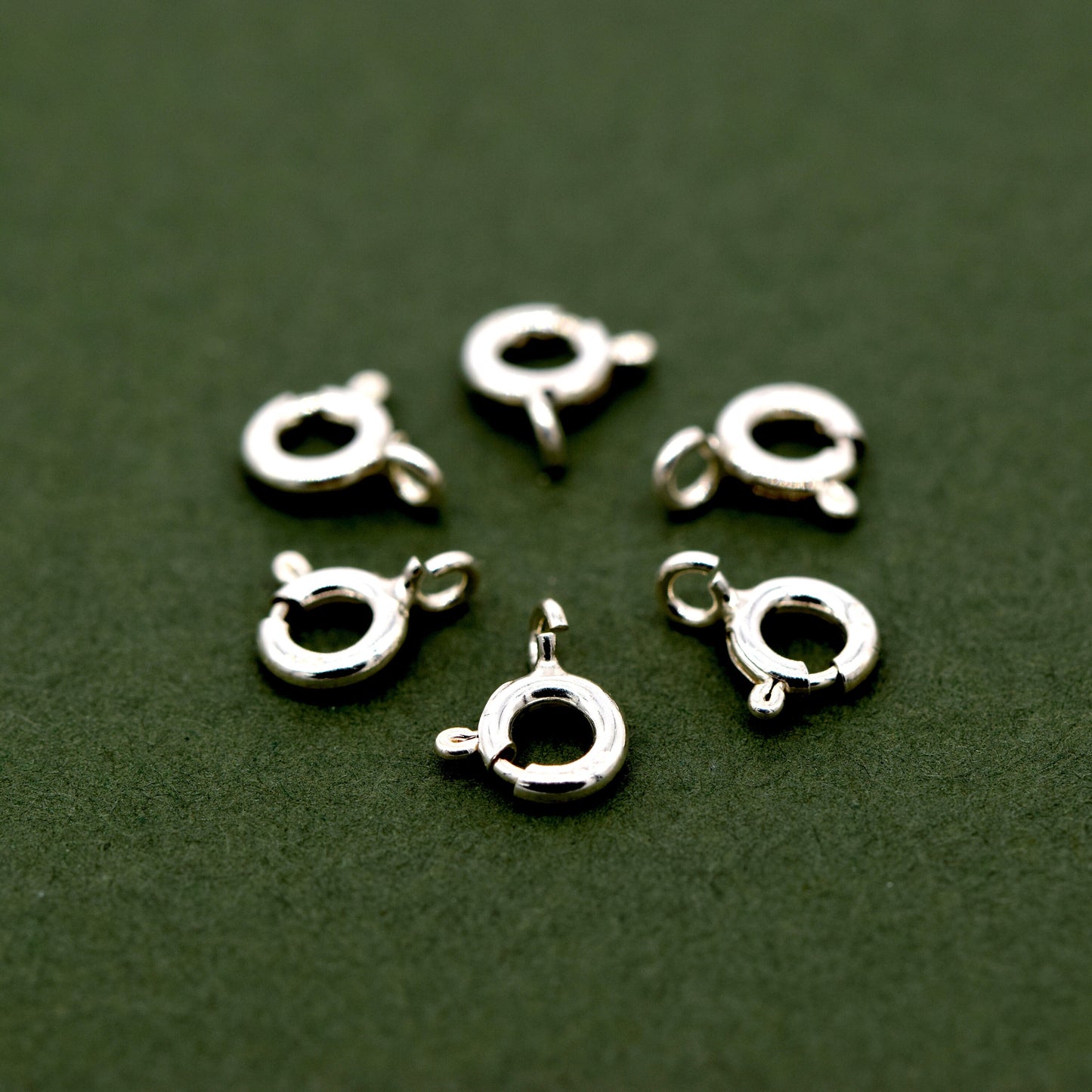 Sterling Silver Bolt Ring Clasp for Jewellery Pack of 6