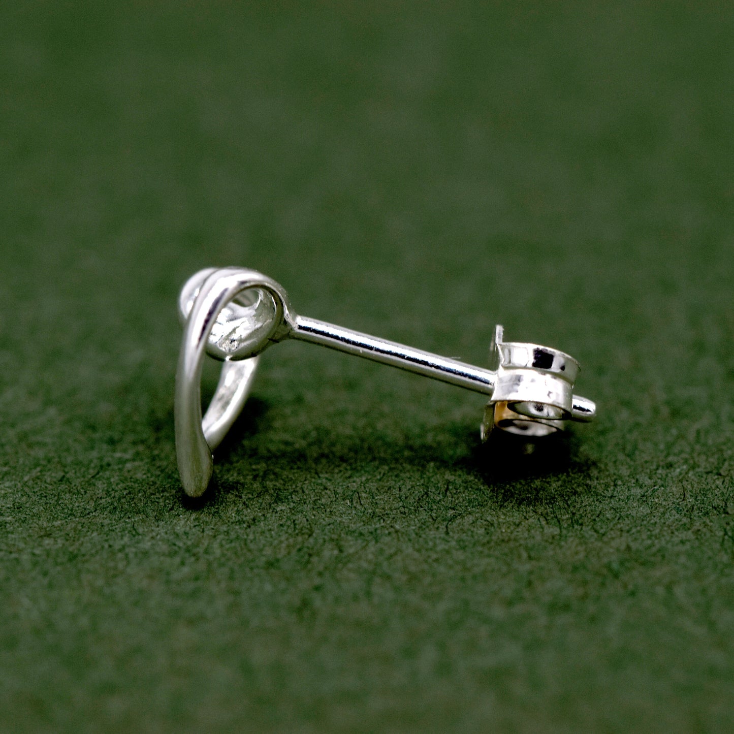 Sterling Silver Open Heart Studs Earrings