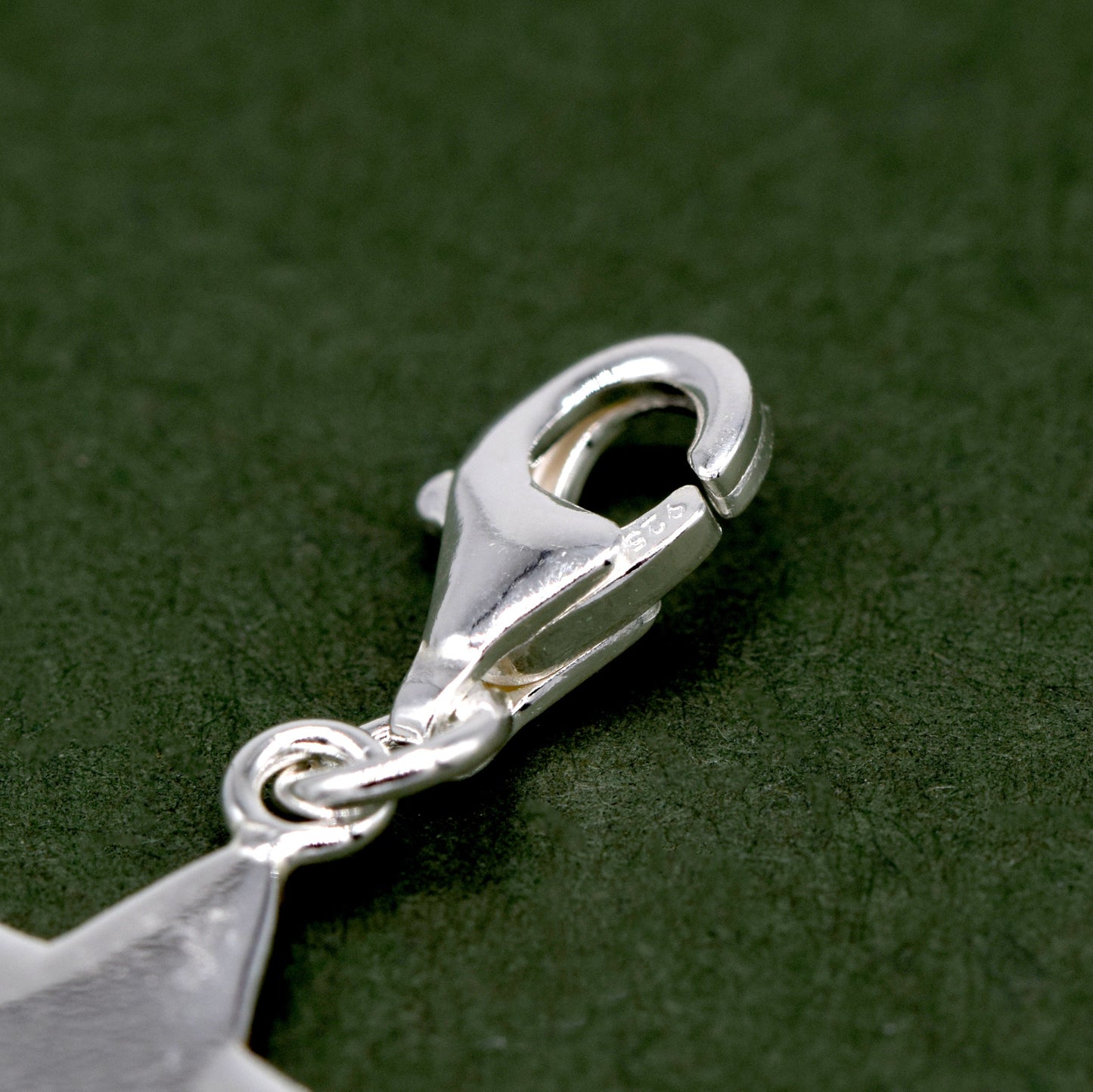Sterling Silver Star Charm with Lobster clasp