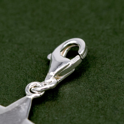 Sterling Silver Star Charm with Lobster clasp