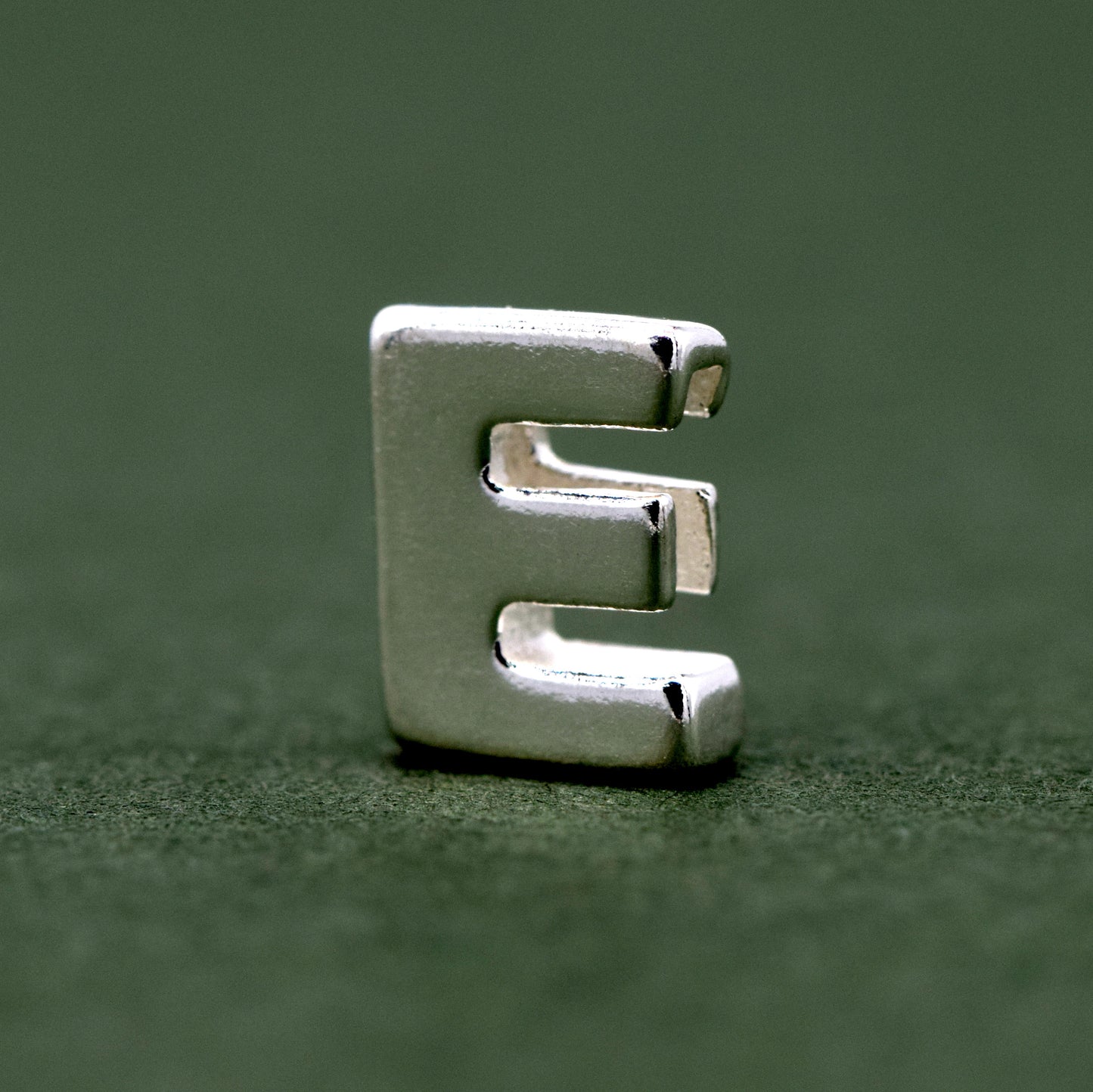 Sterling Silver Alphabet Initial Letter Threader A-Z & Heart Charm