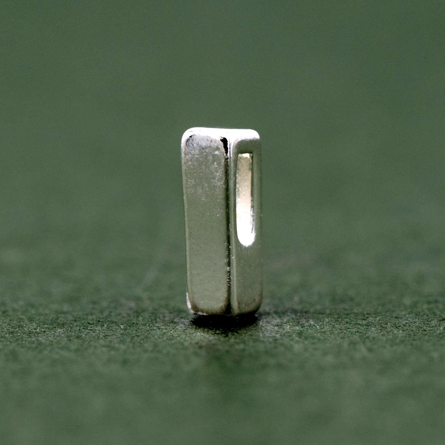 Sterling Silver Alphabet Initial Letter Threader A-Z & Heart Charm