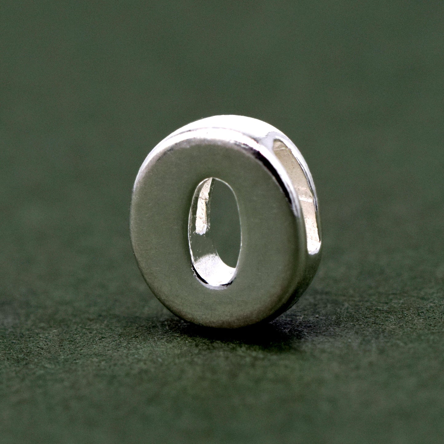 Sterling Silver Alphabet Initial Letter Threader A-Z & Heart Charm